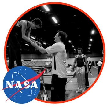 history of trampolines nasa